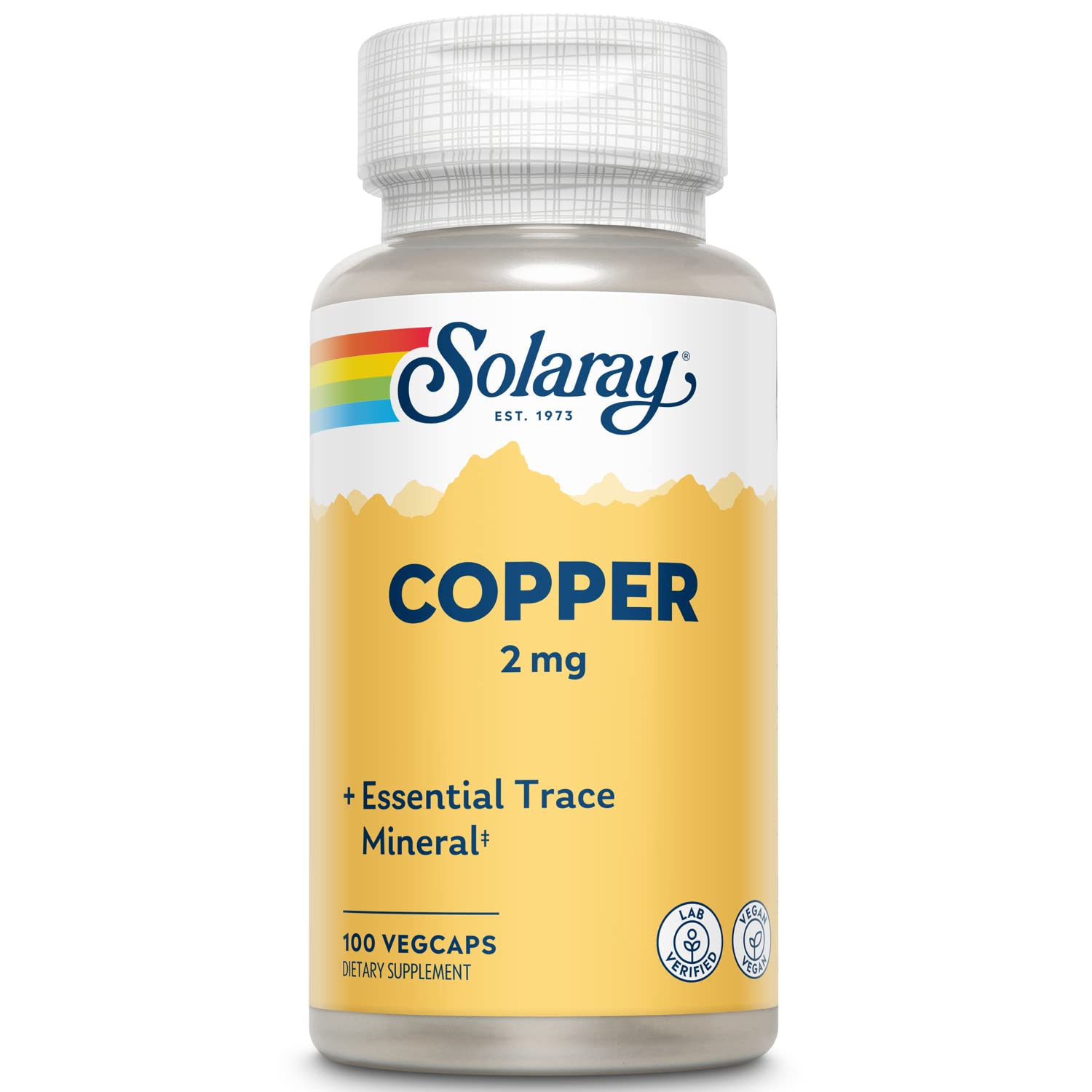 Copper 2mg 100 vegcaps (Solaray)
