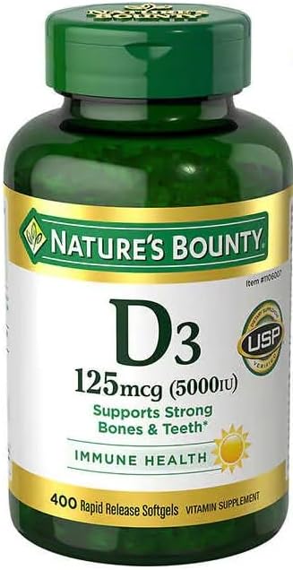 D3 5.000IU 400 softgels (Nature's Bounty)