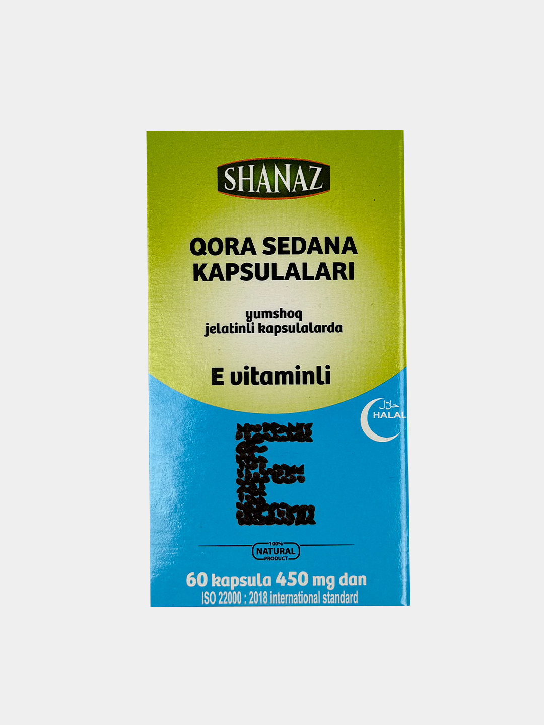 Qora Sedana vitamin E kaps. 450mg №60 (Shanaz)