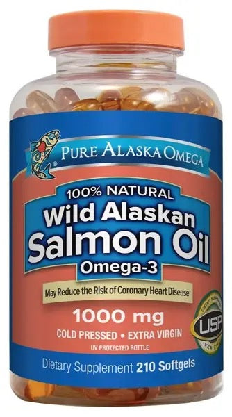 Wild Salmon Oil kaps. 1000 mg №210 (Pure Alaska Omega) -упк